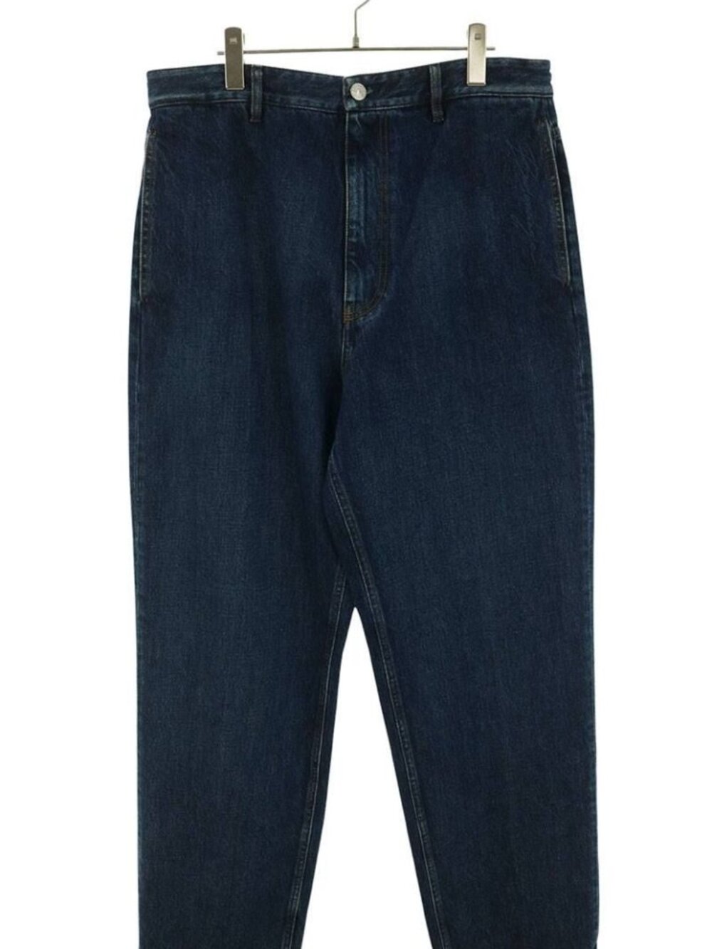 Balenciaga Embroidery Logo Wide Leg Denim Pants